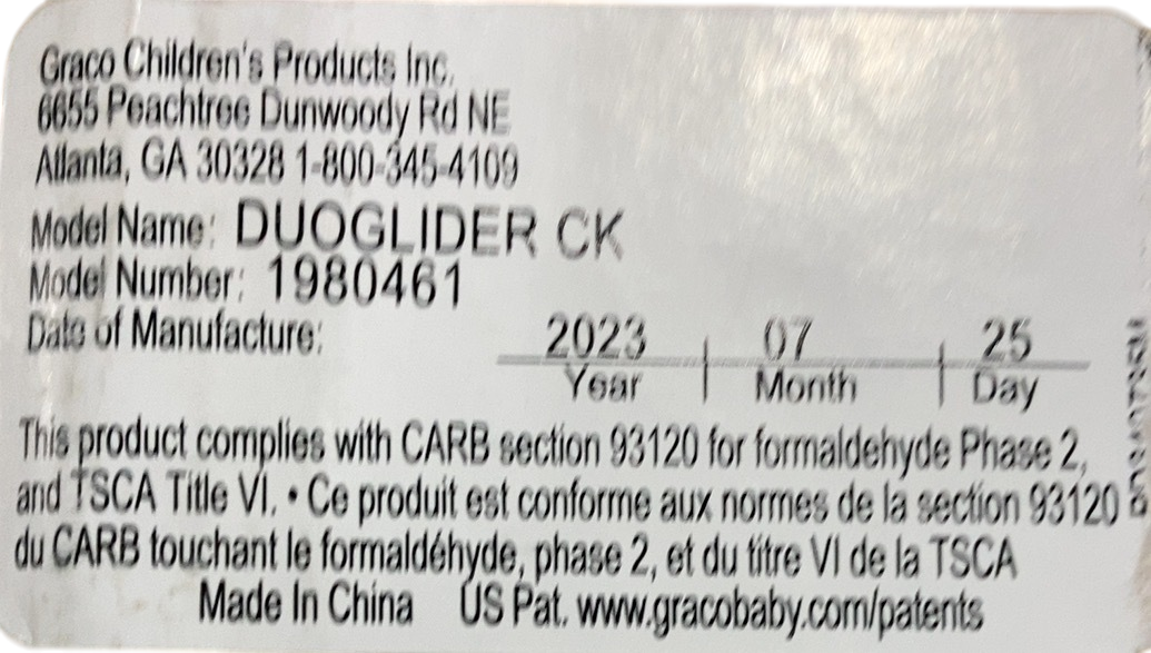 Shop Graco DuoGlider Double Stroller, 2023, Glacier at GoodBuy Gear