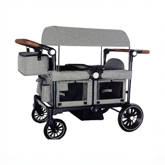 Shop Kinder King All-Terrain 2 Seater Stroller Wagon, Gray at GoodBuy Gear