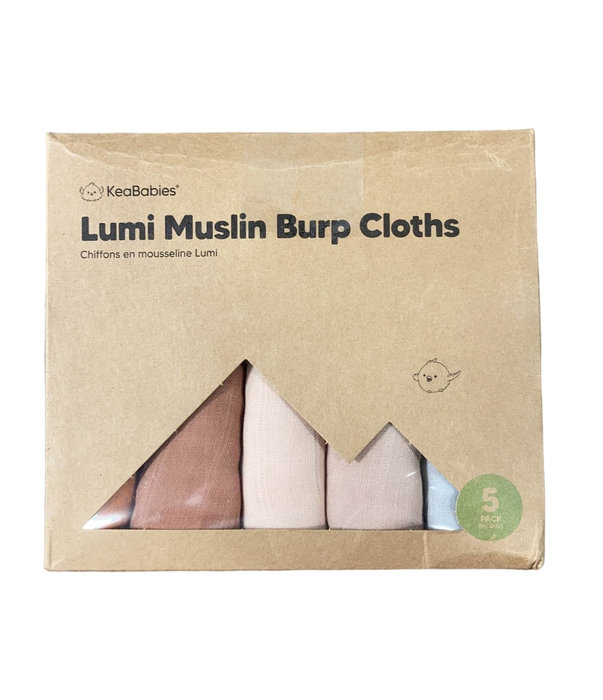 Shop KeaBabies 5-pack Lumi Muslin Burp Cloths, Spice at GoodBuy Gear
