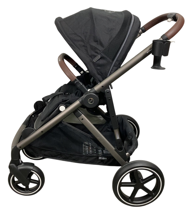 Shop Cybex Gazelle S Modular Stroller, 2024, Moon Black, Taupe Frame at GoodBuy Gear