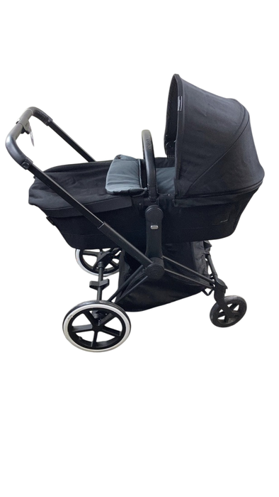 Shop Cybex Priam Stroller Frame With Carry Cot, Deep Black, Matte Black at GoodBuy Gear