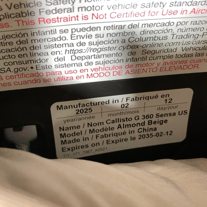 Shop Cybex Callisto G 360 All-in-One Car Seat, 2025, Almond Beige at GoodBuy Gear