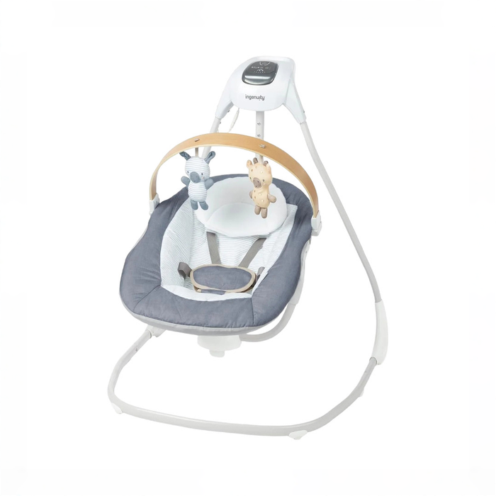Shop Ingenuity Simple Comfort 2-in-1 Swing Rocker, Chambray at GoodBuy Gear