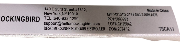 Shop Mockingbird Single to Double 2.0 Stroller, Bloom, Watercolor Drops, Silver With Black Leather, 2024 at GoodBuy Gear