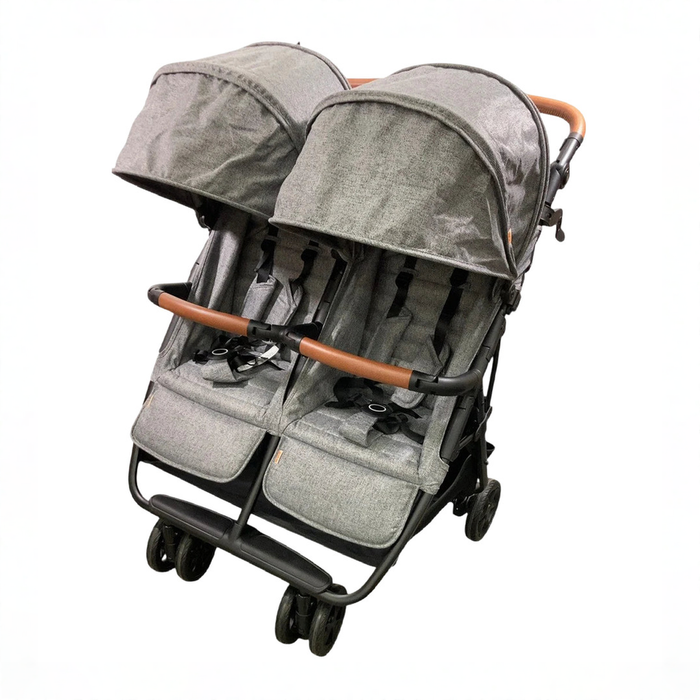 Shop Zoe The Twin V2 Double Stroller, 2025, Luxe Grey at GoodBuy Gear