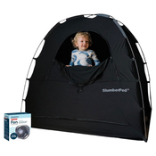 Shop SlumberPod 3.0 Sleep Canopy with Fan, Black with Gray Accents at GoodBuy Gear