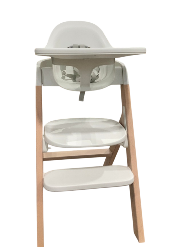 Mockingbird High Chair, Natural Beech, White — GoodBuy Gear
