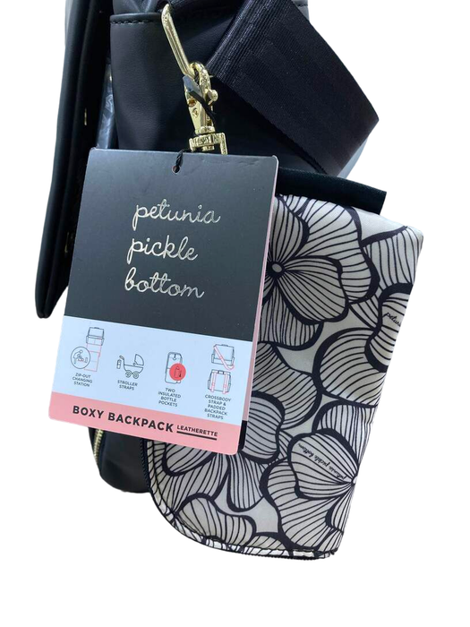 Shop Petunia Pickle Bottom Boxy Backpack Diaper Bag, Black Matte Leatherette at GoodBuy Gear