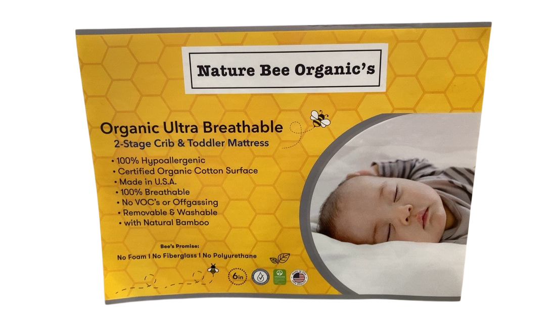 Shop Nature Bee Organics 2-Stage Ultra Breathable Premium Crib & Toddler Mattress, 28x52x6 at GoodBuy Gear