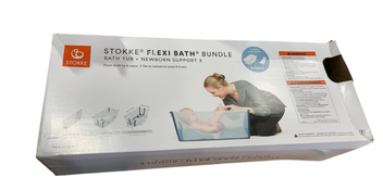 Shop Stokke Flexi Bath Bundle Pack, Regular, Transparent Ocean Blue at GoodBuy Gear