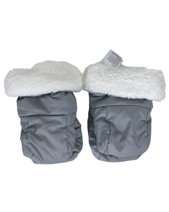 secondhand UPPAbaby Cozy Handmuffs, Anthony (White & Grey Chenille)