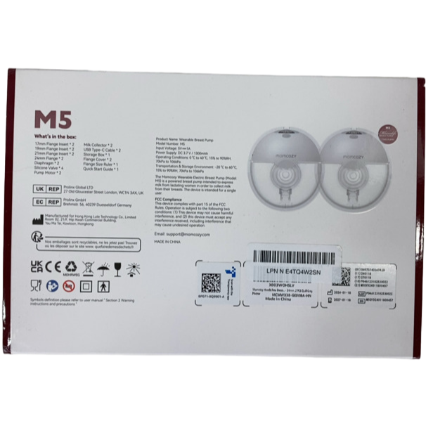 Shop Momcozy All-in-one M5 Double Wearable Breast Pump, Quill Grey at GoodBuy Gear