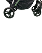 used Mockingbird Single to Double Stroller, Matte Black with Matte Black Leather, Watercolor Drops, Black , 2023