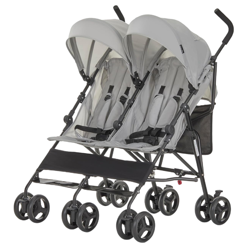 Shop Dream On Me Twin Venture Umbrella Stroller, 2025, Light Gray at GoodBuy Gear