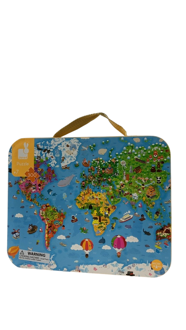 Janod 300 Piece Giant World Map Puzzle — GoodBuy Gear