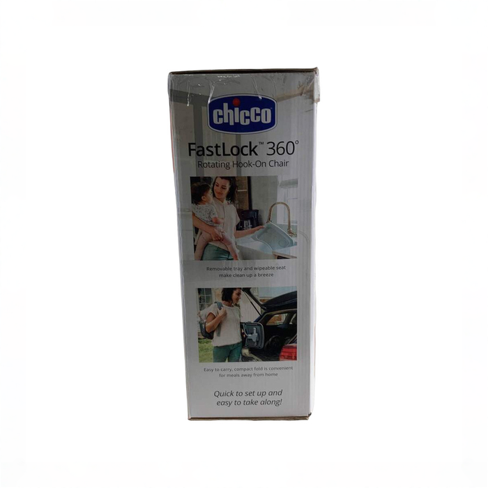 Shop Chicco FastLock 360 Rotating Hook-On Chair, Charcoal at GoodBuy Gear