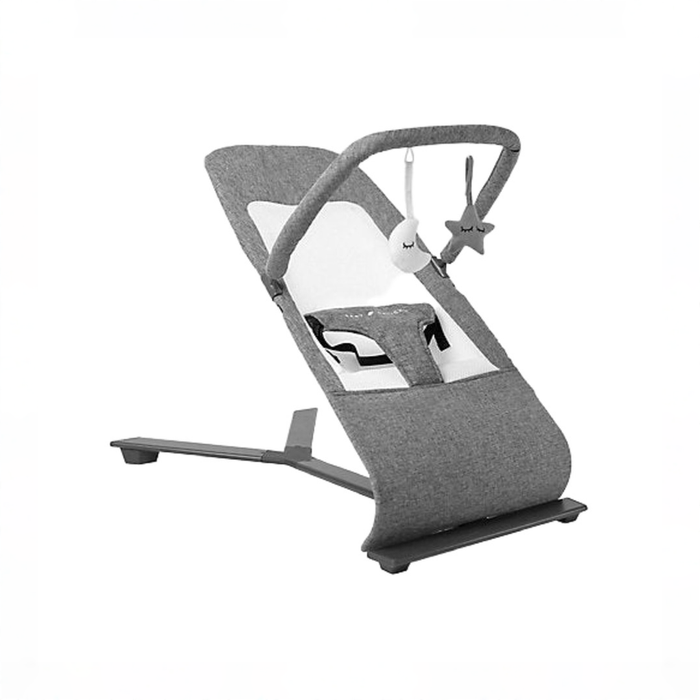 Shop Baby Delight Alpine Deluxe Portable Bouncer, Charcoal Tweed at GoodBuy Gear