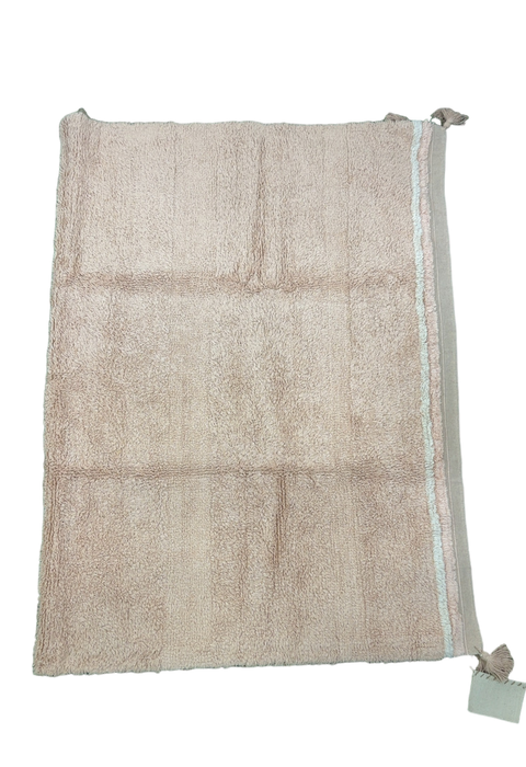 Shop Lorena Canals Washable Bloom Rug, Natural, Rose, Linen, 4'7" X 6'7" at GoodBuy Gear