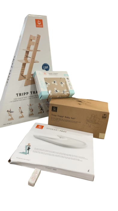 Shop Stokke Tripp Trapp Complete High Chair, 2, Mickey Celebration, Natural at GoodBuy Gear