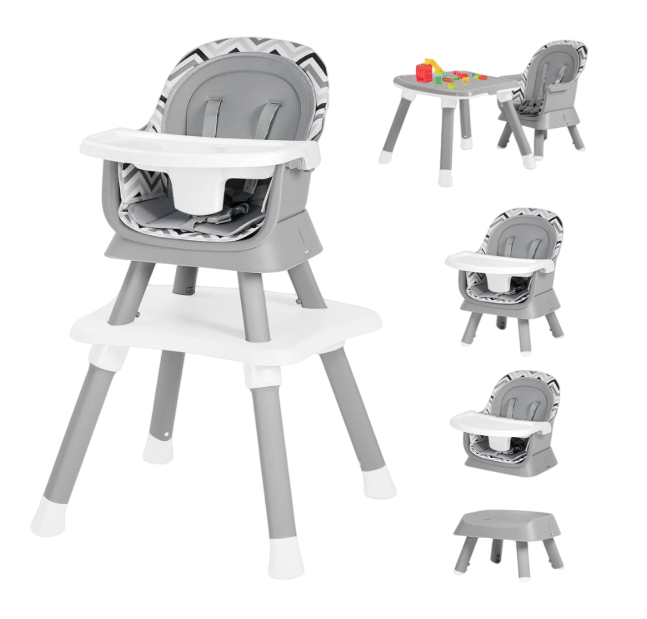 Shop Kinder King Convertible High Chair, Wavy Grain at GoodBuy Gear