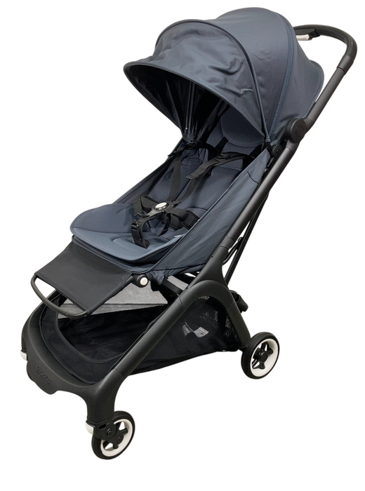 Bugaboo Butterfly Stroller, 2023, Black, Stormy Blue, Stormy Blue