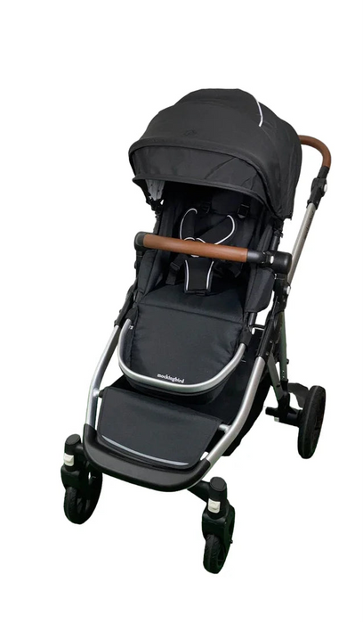 Mockingbird Single to Double 2.0 Stroller, Black, Watercolor Drops, Silver With Penny Leather, 2025
