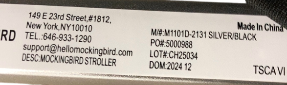 Shop Mockingbird Single 2.0 Stroller, 2024, No Canopy, No Canopy, Silver With Black Leather at GoodBuy Gear