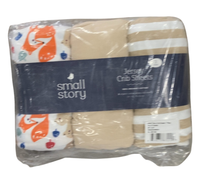 Shop Small Story Organic Cotton Jersey Crib Sheets (3 Pack), Wildly Cute at GoodBuy Gear