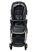 Shop Mockingbird Single to Double 2.0 Stroller, 2024, Black, Silver With Black Leather, Windowpane at GoodBuy Gear