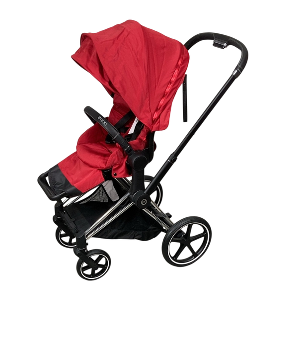Shop Cybex PRIAM Stroller, 2019, Chrome With Black Details, True Red at GoodBuy Gear