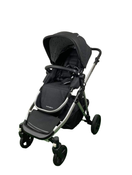 Shop Mockingbird Single to Double 2.0 Stroller, 2024, Silver with Black Leather, Watercolor Drops, Black at GoodBuy Gear