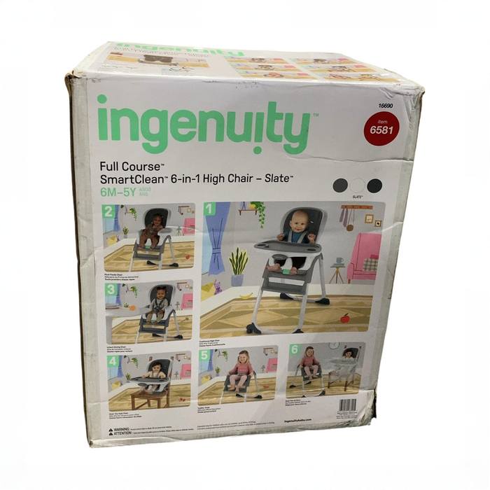 Shop Ingenuity Full Course 6-in-1 High Chair, Slate at GoodBuy Gear