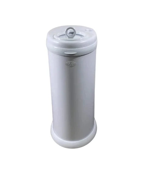 Ubbi Diaper Pail Value Gift Set, Matte White, Without Tote Bag