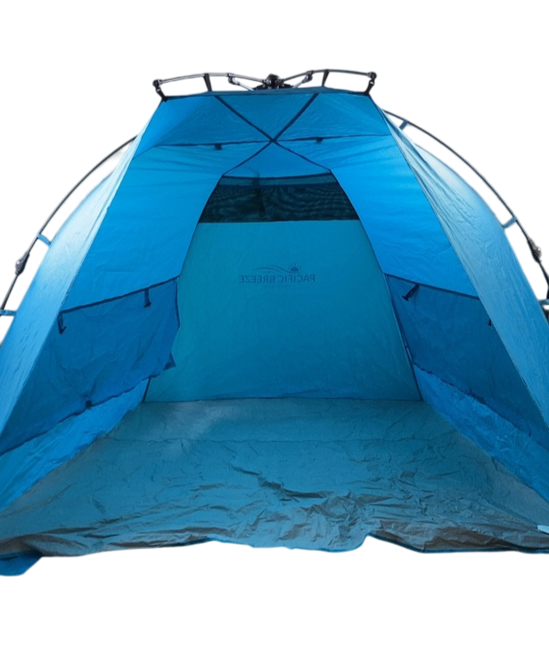 Pacific Breeze Easy Setup Beach Tent Deluxe, Blue