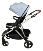 Shop Mockingbird Single to Double 2.0 Stroller, 2024, Silver With Penny Leather, Sky, Watercolor Drops at GoodBuy Gear