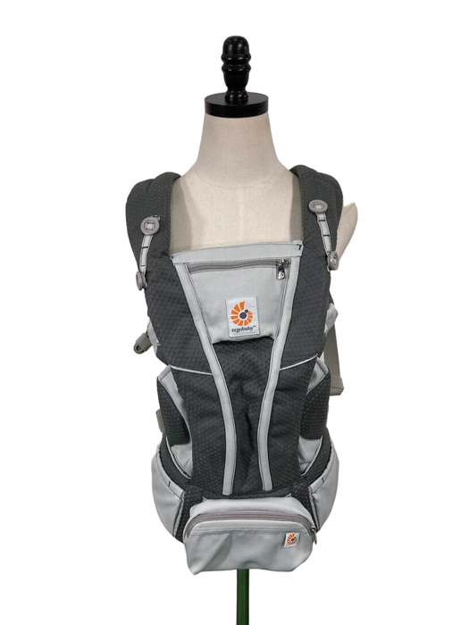 used Ergobaby Omni Breeze Baby Carrier, Mosaic Grey