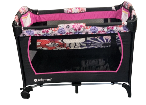 baby trend pink pack n play Baby Trend Nursery Center Playard, Floral Garden
