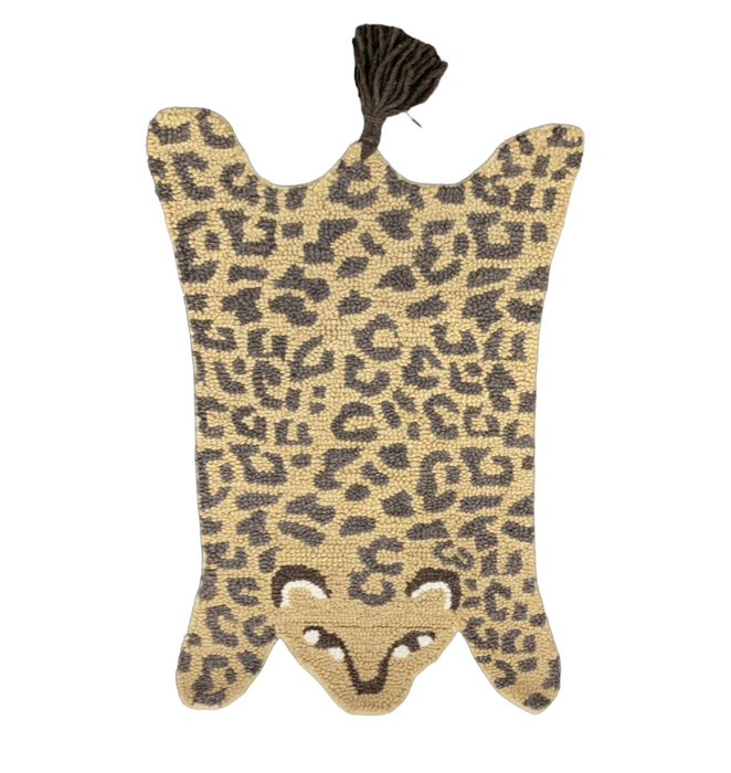 Shop Crane Baby Hand Tufted Wool Animal Shaped Rug, Leopard at GoodBuy Gear