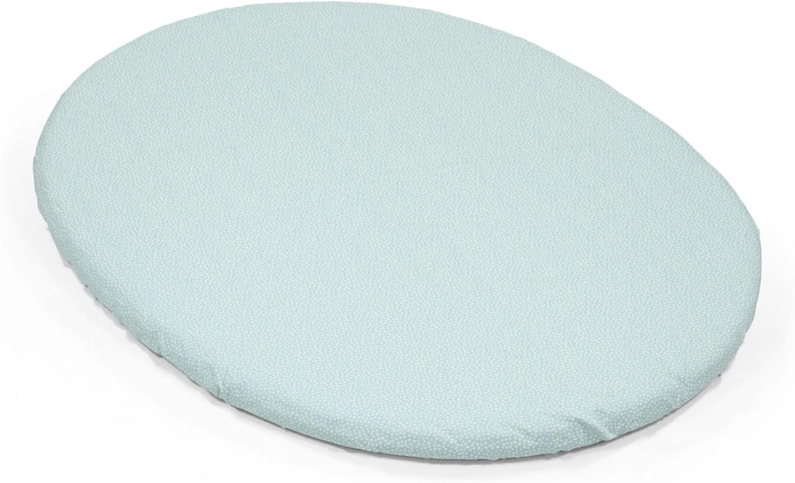 Shop Stokke Sleepi Mini Fitted Sheet, Dots Sage, V3 at GoodBuy Gear