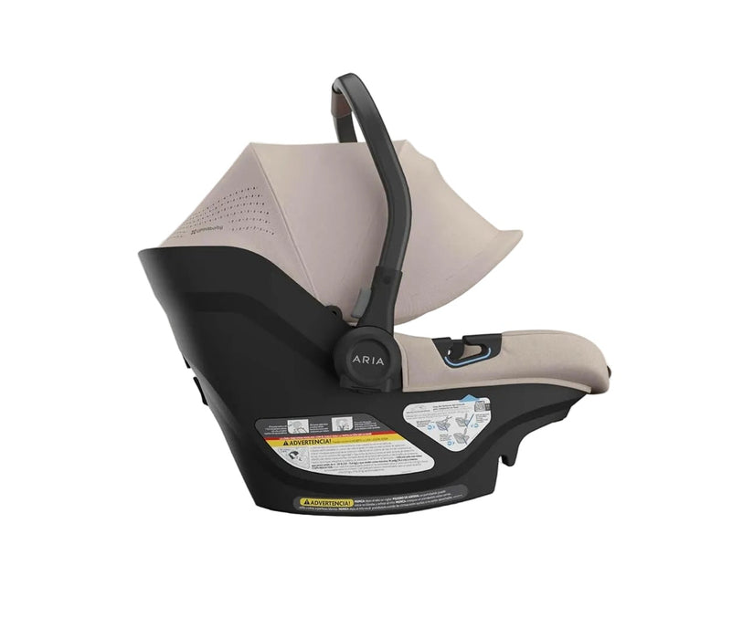 UPPAbaby Aria V2 Infant Car Seat, 2026, Ada (Sandstone Melange/Chestnut Leather)