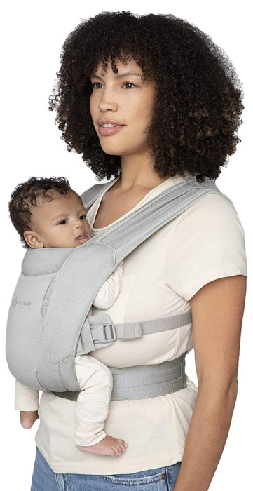 Ergobaby Embrace Baby Carrier, Soft Grey, Mesh