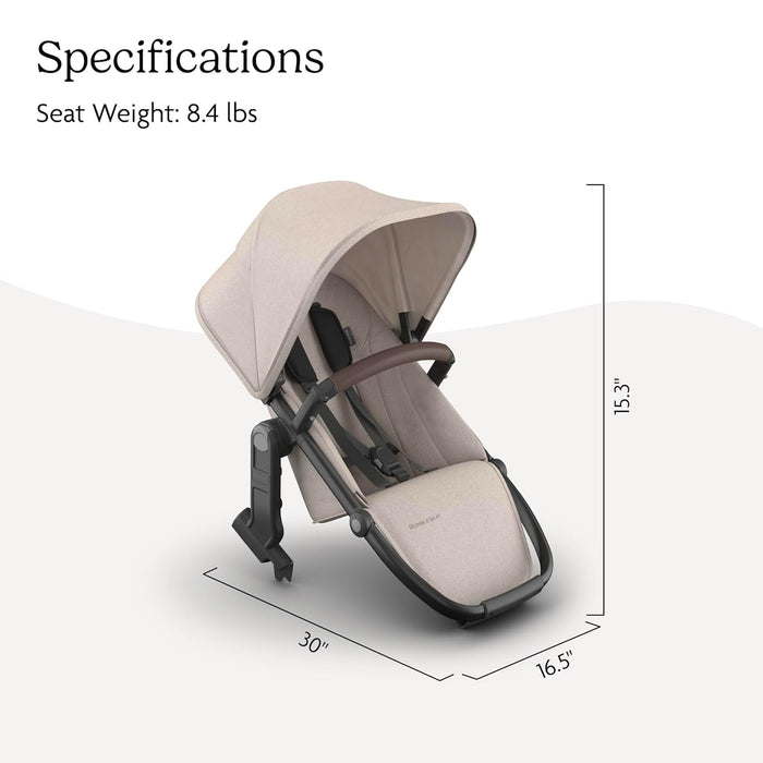 UPPAbaby RumbleSeat V3, 2026, Ada (Sandstone Melange/Chestnut Leather)