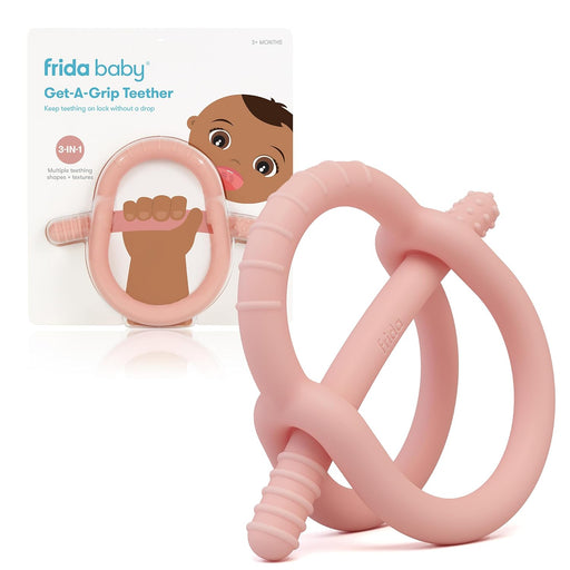 Shop FridaBaby Get-A-Grip Teether, Pink at GoodBuy Gear