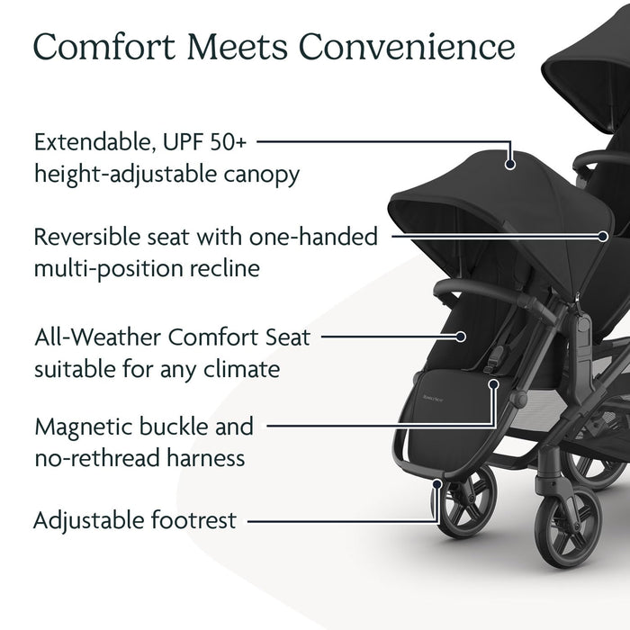 UPPAbaby RumbleSeat V3, 2025, Jake (Charcoal)