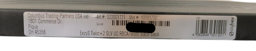 Shop Cybex Eezy S Twist+2 Stroller, 2022, Moon Black at GoodBuy Gear