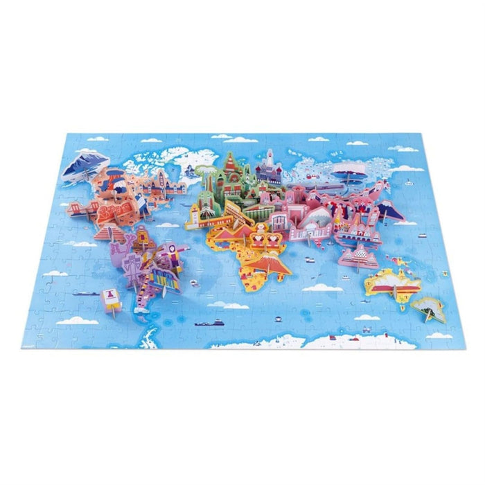Janod Giant Floor Puzzle, Curiousities of the World
