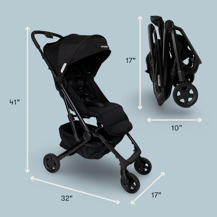 Colugo Compact Stroller+, Black/Black, 2025