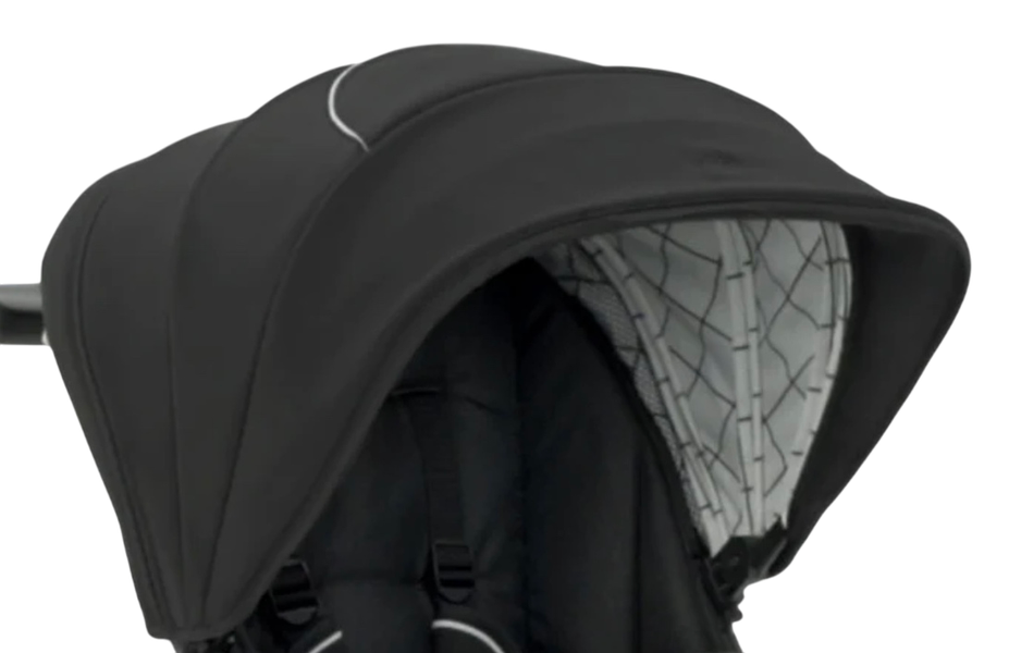 mockingbird single-to-double stroller - black canopy Mockingbird Extendable Canopy 2.0, Black, Windowpane