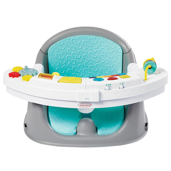 Infantino Music & Lights 3-in-1 Discovery Booster, Teal