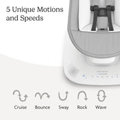 Shop UPPAbaby Mamaroo Smart Swing, Stella (Grey Melange) at GoodBuy Gear